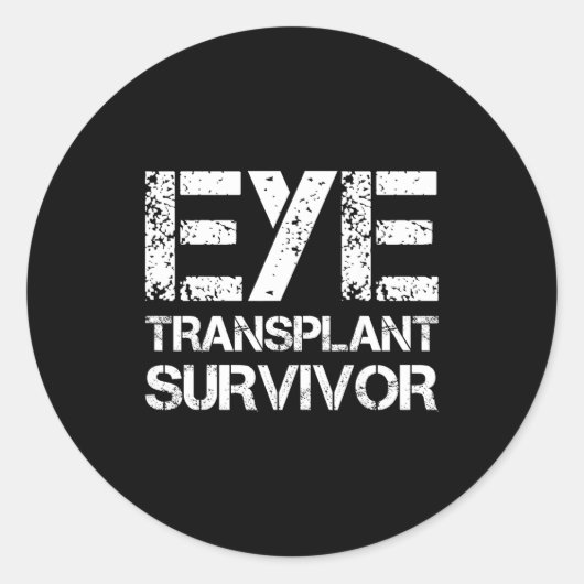 Eye Transplant Survivor For Transplant Awareness D ラウンドシール (正面)