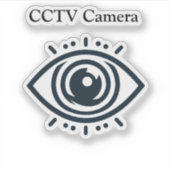 Eye Vinyl Sticker - Unique Art Decal for Laptops  シール (正面)