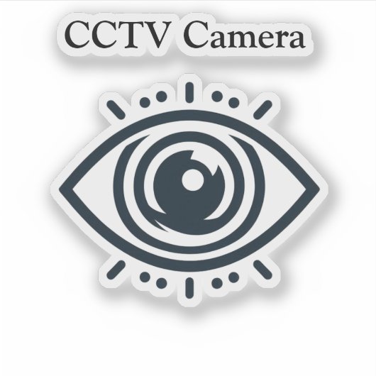 Eye Vinyl Sticker - Unique Art Decal for Laptops シール (正面)