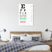 Eye Vision Snellen Chart Ophthalmology キャンバスプリント (インサイチュ (寝室))