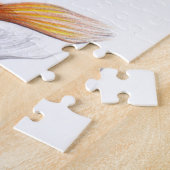 Eye with goldfish tail Surreal drawing art ジグソーパズル (側面)