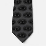 Eyeball Pattern | Neck Tie | Charcoal and Black ネクタイ<br><div class="desc">Charcoal and black eyeball pattern tie.  The finishing touch to your Lord of the Manor,  Dracula vampire,  Jeckyll & Hyde steam punk Halloween costume/cosplay. Tastefully morbid.</div>