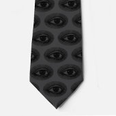 Eyeball Pattern | Neck Tie | Charcoal and Black ネクタイ