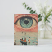 Eyeball Surreal Vintage Women in a Canoe ポストカード (スタンド正面)