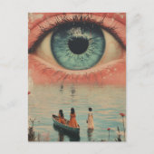 Eyeball Surreal Vintage Women in a Canoe ポストカード (正面)