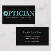 EyeBall Vision Clinic Doctor Optician Business 名刺 (正面/裏面)