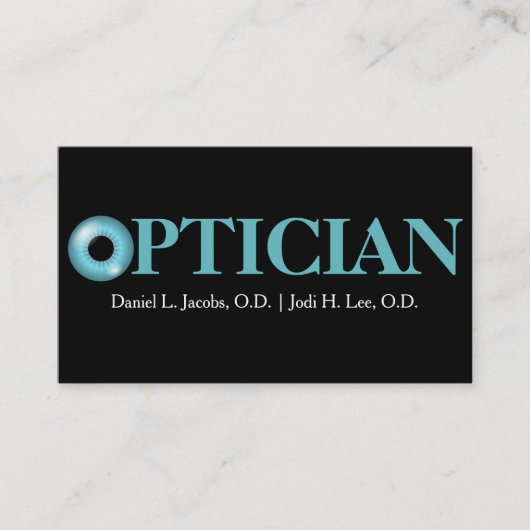 EyeBall Vision Clinic Doctor Optician Business 名刺 (正面)