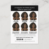 Eyebrow Microblading After Careの説明 名刺 (裏面)