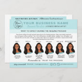 Eyebrow Microblading After Care Instructionsカード 招待状 (正面/裏面)