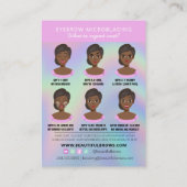 Eyebrow Microblading After Care Instructions Paste 名刺 (裏面)