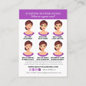 Eyebrow Microblading After Care What to Appt 名刺 (裏面)