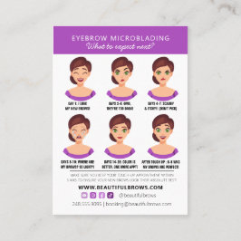Eyebrow Microblading After Care What to Appt 名刺