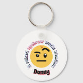 Eyebrow Sass: A Raised Eyebrow Works Wonders キーホルダー (正面)