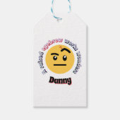 Eyebrow Sass: A Raised Eyebrow Works Wonders ギフトタグ (正面)