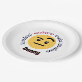 Eyebrow Sass: A Raised Eyebrow Works Wonders ペーパープレート (アングル)