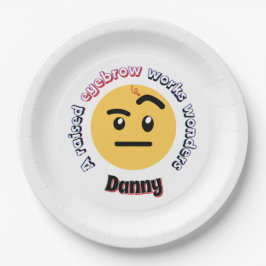 Eyebrow Sass: A Raised Eyebrow Works Wonders ペーパープレート