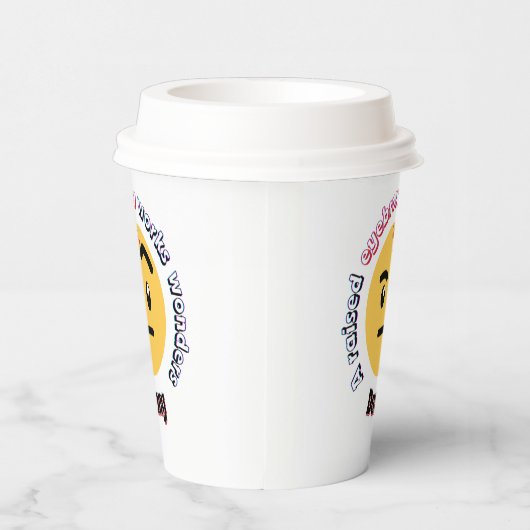 Eyebrow Sass: A Raised Eyebrow Works Wonders 紙コップ (右)