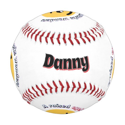 Eyebrow Sass: A Raised Eyebrow Works Wonders 野球ボール (正面)