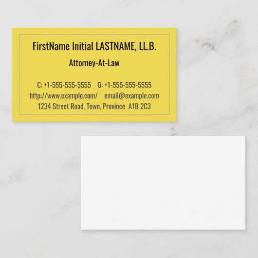 Eyecatching弁護士-At-Law名刺 名刺 (正面/裏面)