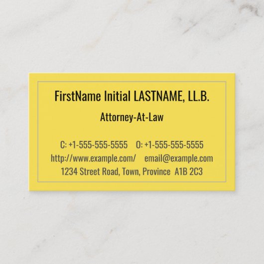 Eyecatching弁護士-At-Law名刺 名刺 (正面)