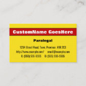 Eyecatching & Paralegalはっきりした名刺 名刺 (正面)