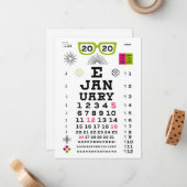 Eyechart 2020年賀状 ノートカード (正面/裏面インサイチュ)