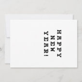 Eyechart 2020年賀状 ノートカード (裏面)