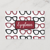 Eyeglasses Spectacles Specs Glasses Optometrist 名刺 (正面)