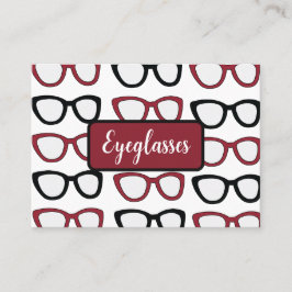 Eyeglasses Spectacles Specs Glasses Optometrist 名刺