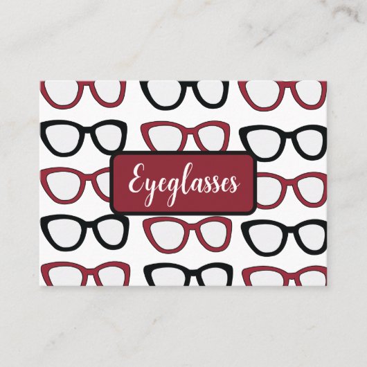 Eyeglasses Spectacles Specs Glasses Optometrist 名刺 (正面)