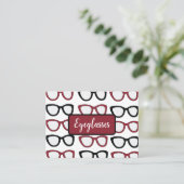 Eyeglasses Spectacles Specs Glasses Optometrist 名刺 (スタンド正面)