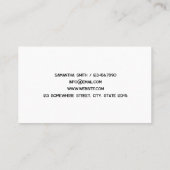 EyeLash TechカスタムQR名刺 名刺 (裏面)