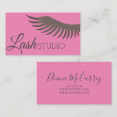 EyeLashes Extensionsメイクアップアーティスト 名刺 (正面/裏面)
