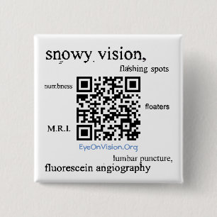 EyeOnVision.Orgの視覚雪の認識度Pin 缶バッジ