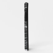Eyesケース付きの黒いページカール Case-Mate iPhoneケース (裏面/左)