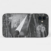 Eyesケース付きの黒いページカール Case-Mate iPhoneケース (裏面(横))
