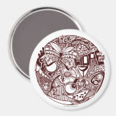 "Eyes 2ハート' – マグネット (正面/裏面)