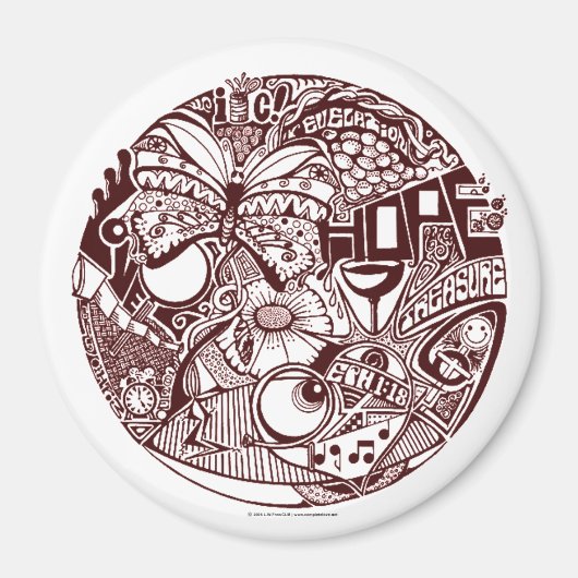 "Eyes 2ハート' – マグネット (正面)