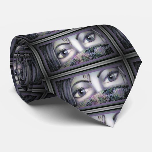 Eyes Behind Oriental Fan  ネクタイ (ロール)