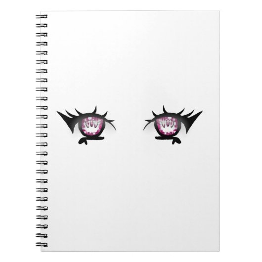 Eyes Girl Drawing ノートブック (正面)