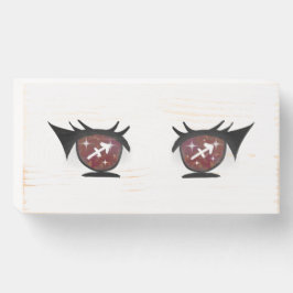 Eyes Girl Drawing Sagittarius Sign ウッドボックスサイン