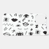 Eyes Motif:トレンディーヴィンテージパターン Case-Mate iPhoneケース (裏面 (横))