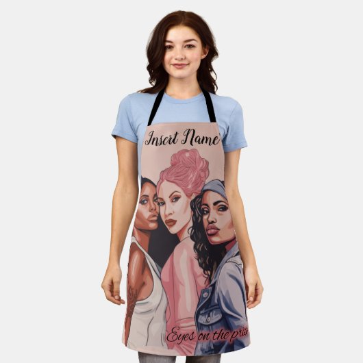 Eyes on the Prize エプロン (着用した状態)