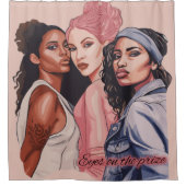 Eyes on the Prize シャワーカーテン (正面)