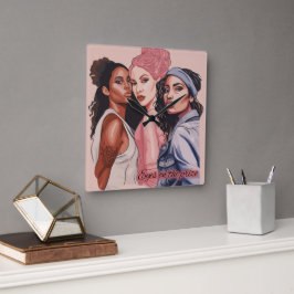 Eyes on the Prize スクエア壁時計