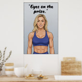 Eyes on the Prize – Fitness Motivation Poster ポスター (キッチン)