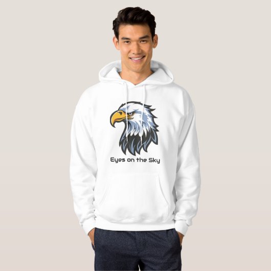 Eyes on the Sky” Eagle Hoodie パーカ (正面フル)