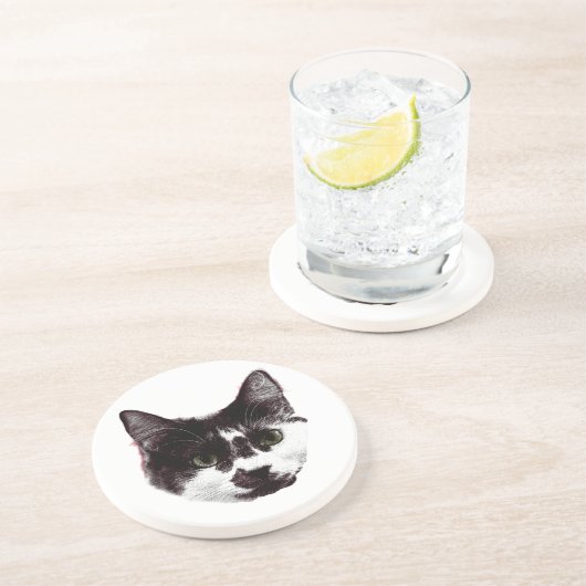 Eyes on Your Drink | Cat Face コースター (側面)