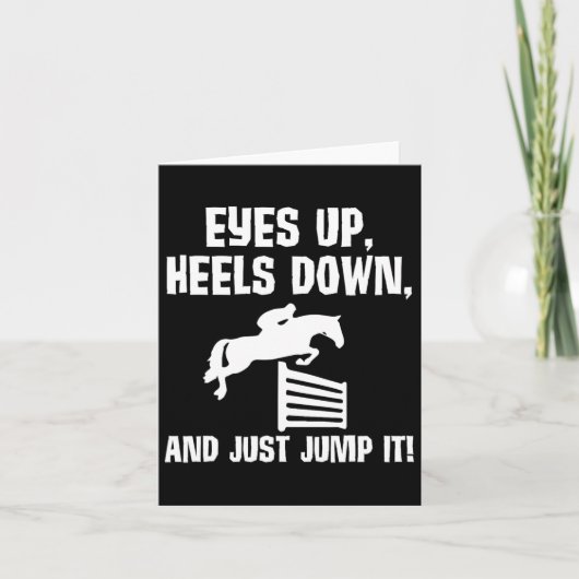 Eyes Up Heel Down – 西ライダー馬術師 カード (正面)