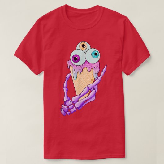 Eyescream Pastel Goth Cute Creepy Halloween Costum Tシャツ (デザイン正面)